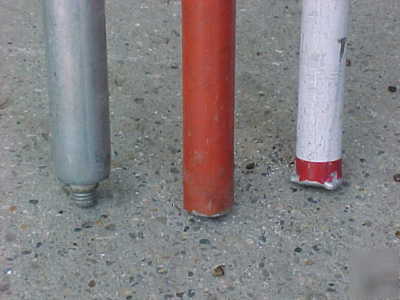 (3) surveyor's aluminum prism pole / as-is