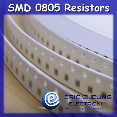 500PCS smd 0805 resistor 100K ohm Â±5% reel