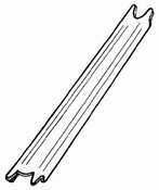 Adapter bar 12' l - steam table - 133-1184