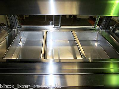 Bki heated curved glass display w/cook & hold oven