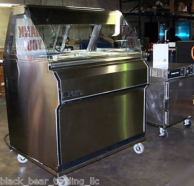 Bki heated curved glass display w/cook & hold oven