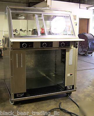 Bki heated curved glass display w/cook & hold oven