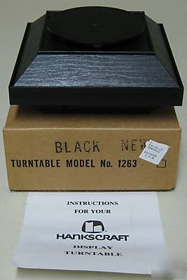 Black turntable display battery operated 4
