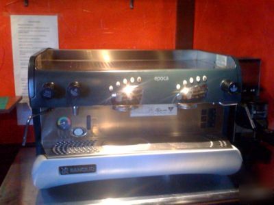 Commercial 2 group rancillo expresso machine & grinder