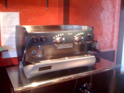 Commercial 2 group rancillo expresso machine & grinder