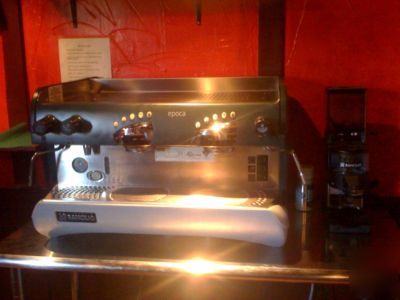 Commercial 2 group rancillo expresso machine & grinder