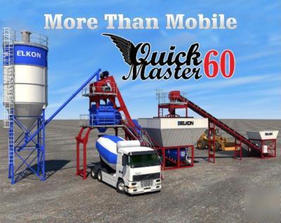 Elkon concrete batching plant qm-60 55-60M3/h catalog