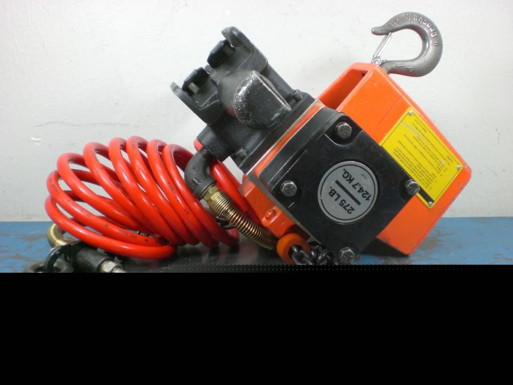 Gardner-denver air chain hoist pneumatic 275CAP trolley