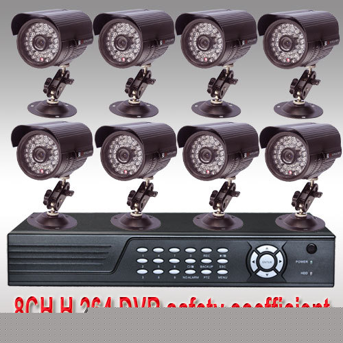H.264 8CH realtime 200/240FPS dvr security camera cctv