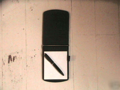 Leeds leather memo notepad police detective with pen