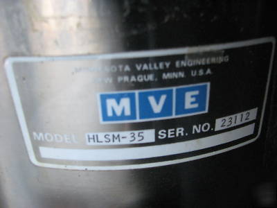 Mve cryostat research double dewar stainless steel