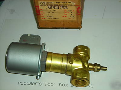 New itt brass solenoid valve, 1