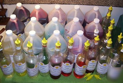 Osp shaved ice snow cone machine +syrup / accessories 