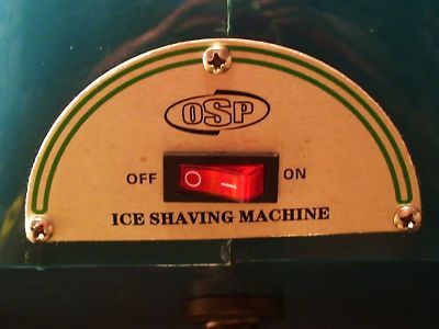 Osp shaved ice snow cone machine +syrup / accessories 
