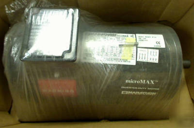 New 2 hp marathon inverter motor Y368 3 phase 1800 ul 