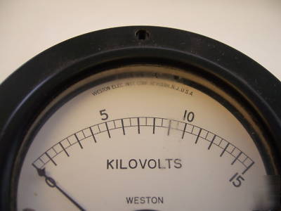 Nos weston kilovolts panel meter #301 electrical test 