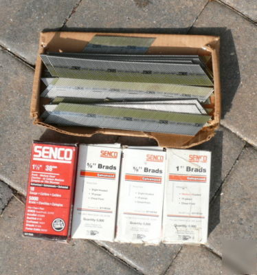 Senco brads nails 5 assorted boxes nail gun