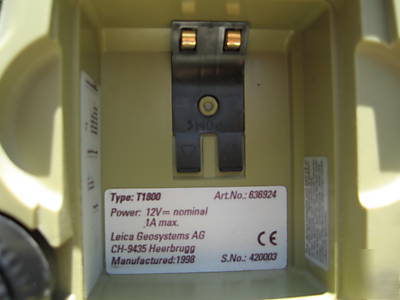 Leica T1800 4 alignment/brunson/k&e keuffel esser/wild 