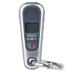 Memorex MB2063 128MB digital voice recorder w/carabiner