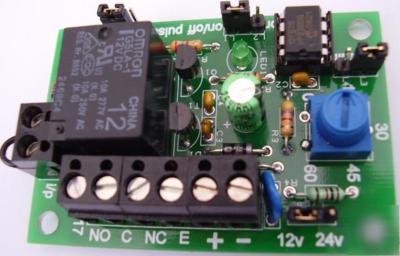 0 - 60 minute or 0 - 60 sec timer / pulsing relay board