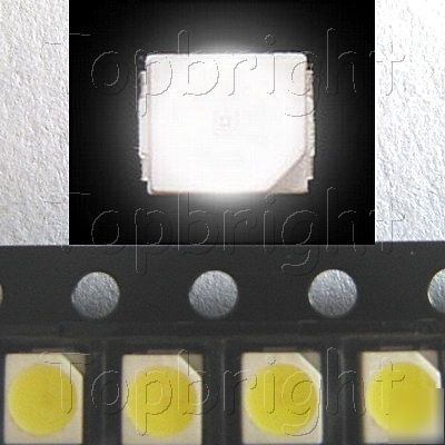 50 pcs plcc-2 3528 power top smd smt 2500 mcd white led
