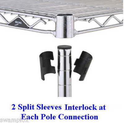 90 pair split sleeves -metro/nsf/regency+ wire shelving