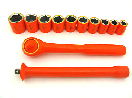 Cementex insulated high voltage 1/2 dr. socket set 12PC