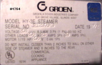 Commercial steam oven - by groen stack ovens
