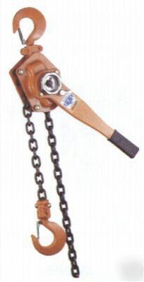 3 ton lever chain hoist ratchet comealong winch 5' l