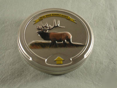 Case of 24 moose knife tins