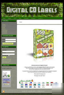 Cd label company - retail business & website no 