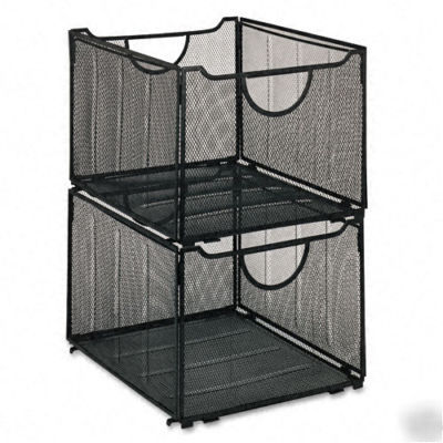 Eldon wire mesh collapsible crates for files 45309 