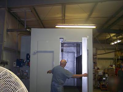 New 500 degree powder coat coating batch oven gas fired