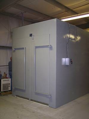 New 500 degree powder coat coating batch oven gas fired