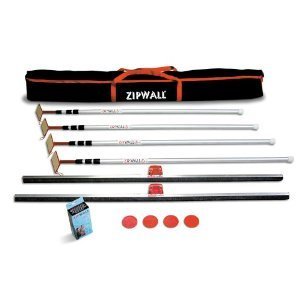New zipwall 4 pack plus 4PL containment barrier kit 
