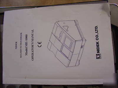 Nidek lens edger patternless lab equipment with drill