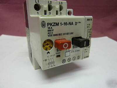 PKZM1 1-16-na manual motor controller plus NHI11 (2075)