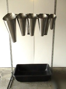 Turkey (l) poultry processing killing restraining cones