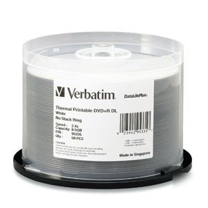Verbatim 95335 -50PK dvd+r dl 2.4X 8.5GB 