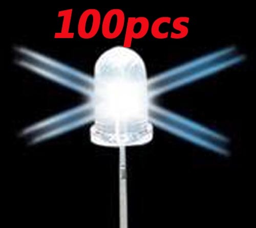 100PCS 5MM led 25000 mcd super bright wholesale white