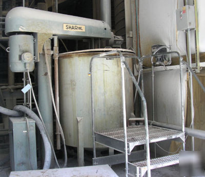 30 hp shar disperser w/500 gal s.s. tank item #8156