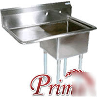 Bk resources stainless nsf sink 16X20X12 - 1 drainboard