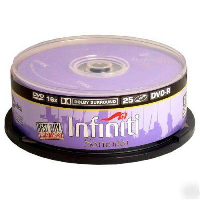 InfinitiÂ® dvd 16X dvd-r heather lilac 5 pack premium