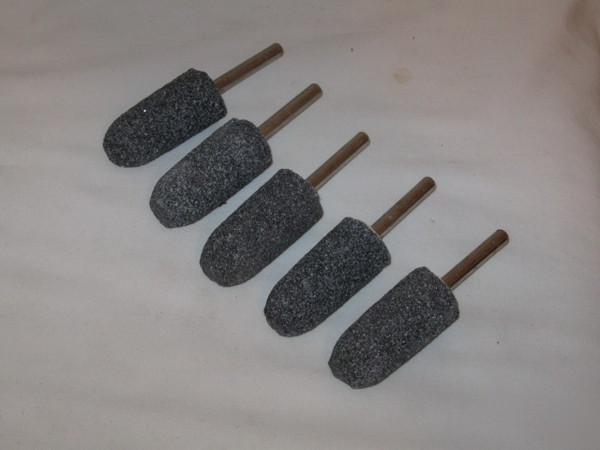 Lot of 5 electric drill grinding stones with 1/4