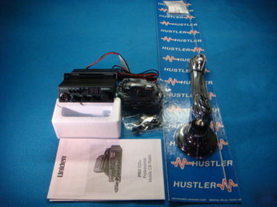 New cb kit h uniden pro 520 xl 40 channel w/ hustler 