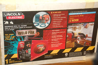 New lincoln flux core mig welder weld-pack hd noreserve 