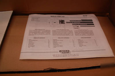 New lincoln flux core mig welder weld-pack hd noreserve 