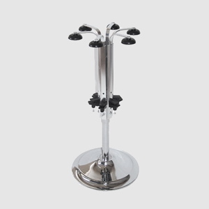 Rotary 6 bottle optic holder 1 ltr heavy base deluxe