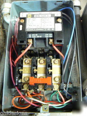 Square d size 0 starter+30A disconnect+transformer assy