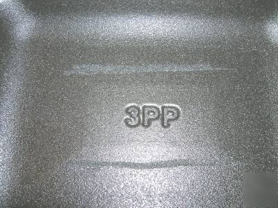 100 styrofoam meat trays for food grocery or craft work